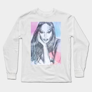 Naomi Campbell Long Sleeve T-Shirt